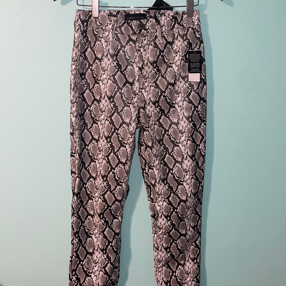 Kendall + Kylie SnakeSkin Pants